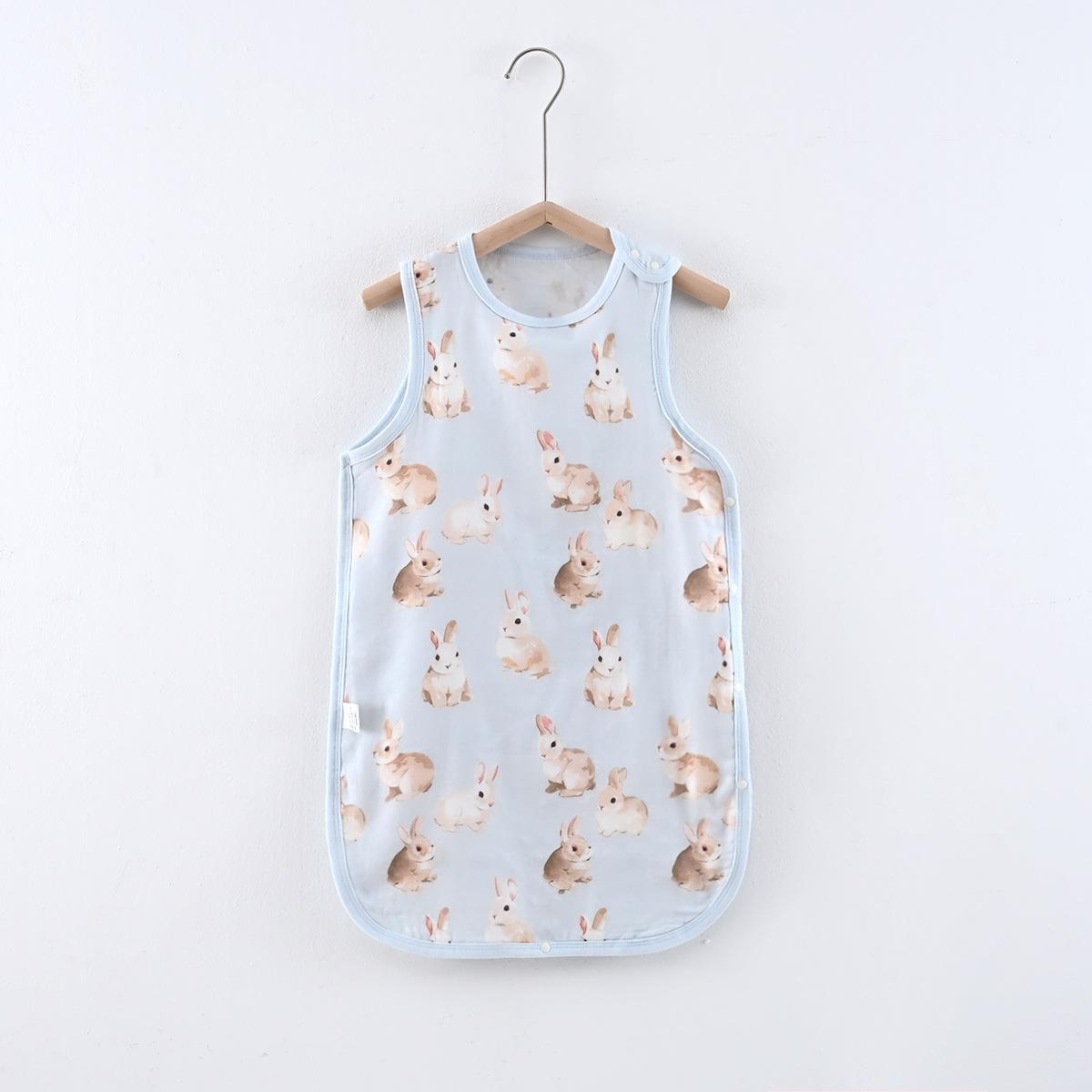 Baby Sleeping Bag, Summer Bamboo Cotton Gauze, Air Conditioning Room, Sleeveless Vest, Front Four Back Two Sleeping Bags, Baby Anti-Kick Quilt