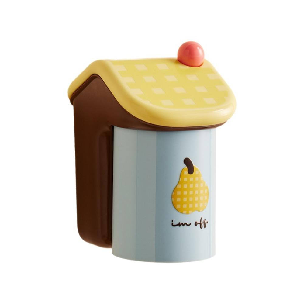 Plastic Toothbrush Cup Holder Magnetic Toothbrush Storage Rack Mouthwash Storage