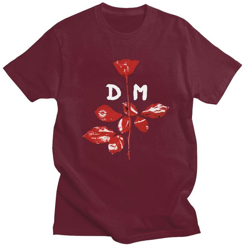 Custom Male Electronic Rock DDepeche Cool Mode T Shirts Short Sleeve Cotton Tshirt Classic Tshirt Casual Tees Clothing