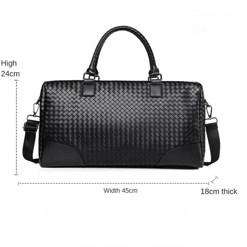 New Fashion Plaid Handbag Korean Version of Leisure Business Fitness Travel Shoulder Messenger Bag