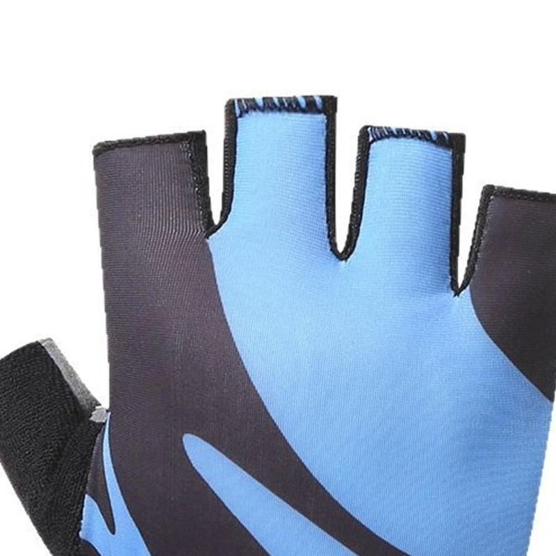 Rutschfester Atmungsaktiver Sporthandschuh Halbfinger Fitnesshandschuh Fingerloser Radhandschuh für Gewichtheben, Training