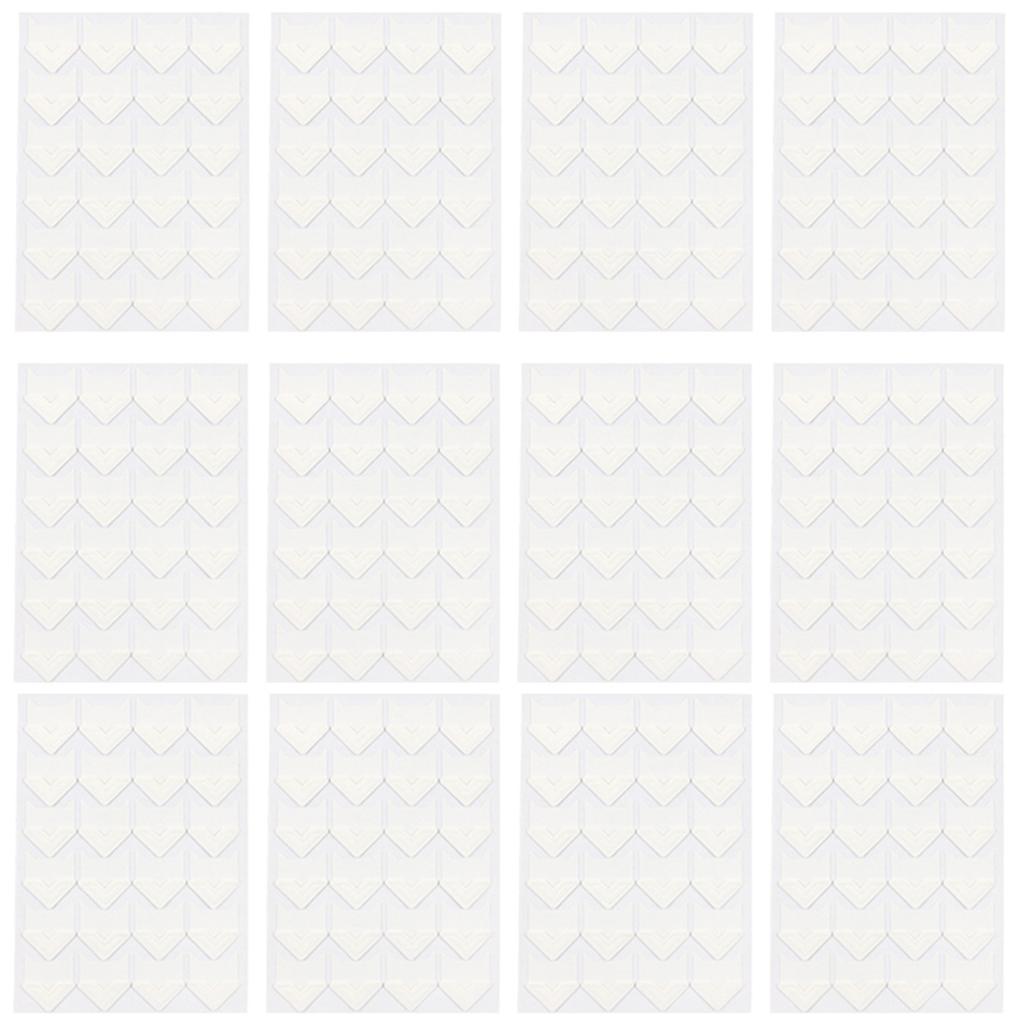 Easy Peel Photo Album Corners 12 Pack Decorative Paper Stickers for DIY Projects Multi Colored