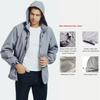 Men's Waterproof Windproof Outdoor Hooded Soft Shell Jacket for Autumn/Winter