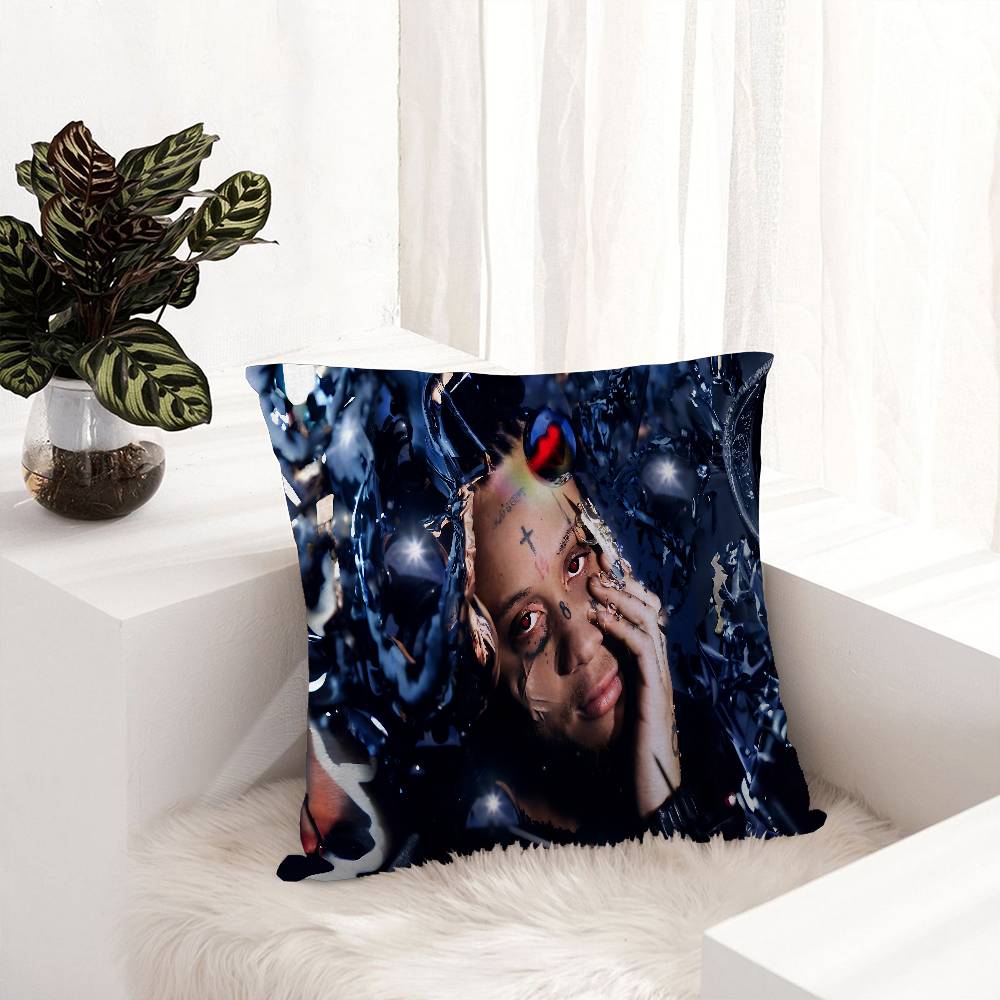 Rapper T-Trippie Funny R-Redd Pillow Cover Sofa Cushion Cover Home Room Decoration Children Gift