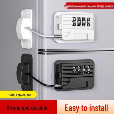 Punch-free Combo Lock: Anti-theft Refrigerator & Cabinet Lock for Commercial & Home Use