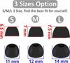 Soft Silicone Eartips for AVIOT and Earfun Air Pro Earphones with a Inner 6 Pairs In Sizes with Storage Black A-Pcas TE-D01v / TE-D01q2 / TE-J1 /