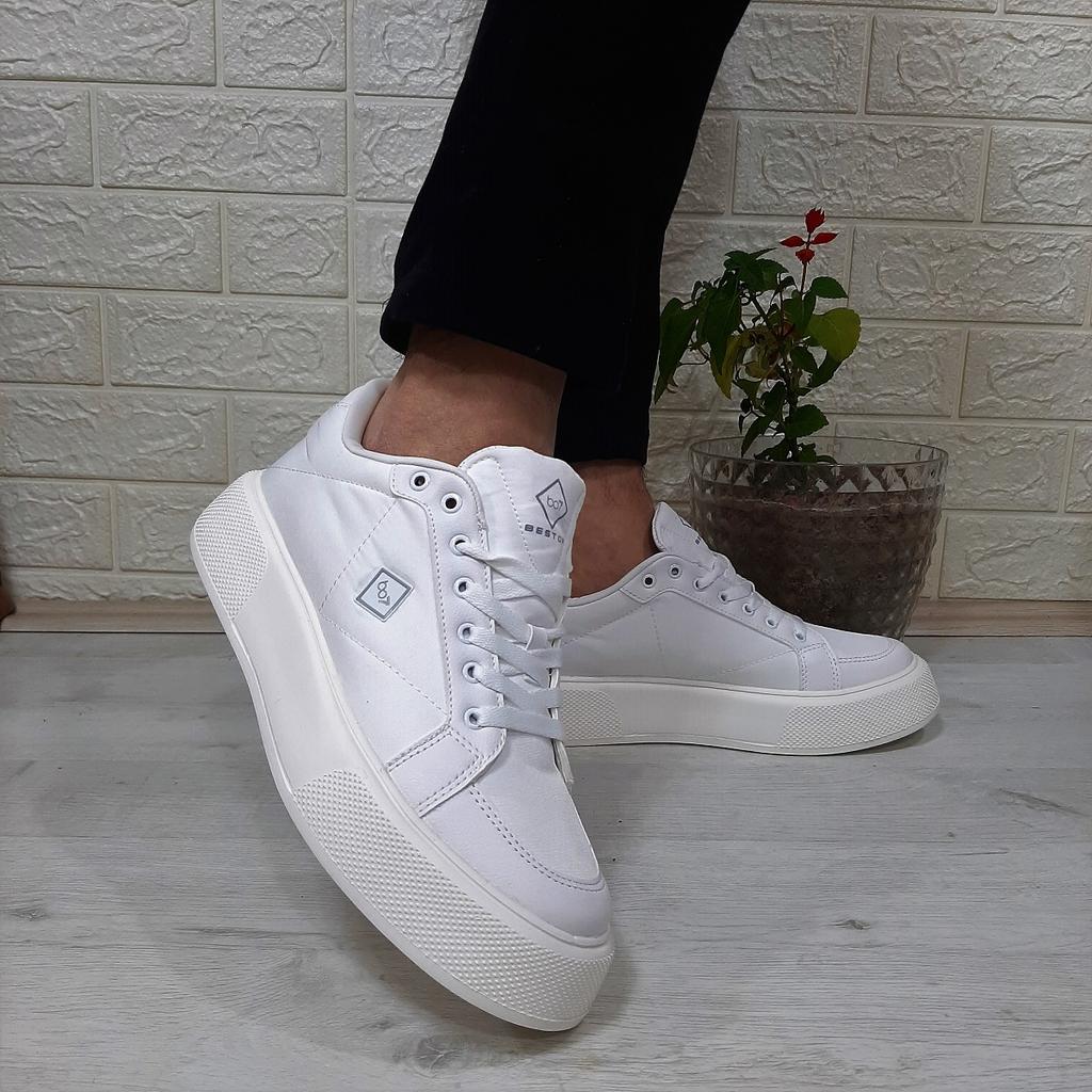 Bestof 514 White Fuspet Lightweight Sports Shoes