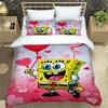 Hot Sale 3D SpongeBob Anime Bedding Set Baby Duvet Cover Sets Bedclothes Twin Single King Kids Adult Teens Best Gift