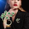 Luxury Rhinestone Peacock Brooches Badges For Women Men Classic Elegant Suit Dress Corsage Gift Brooch Pins