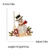 Spilla Decorativa Fumetto Carino Strass Scopa Pupazzo di Neve Moda Semplice Spilla per Abito Cappotto