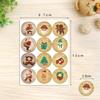 2.8” Christmas Seal Stickers for Gift Wrapping, DIY Party Decor, and Journals
