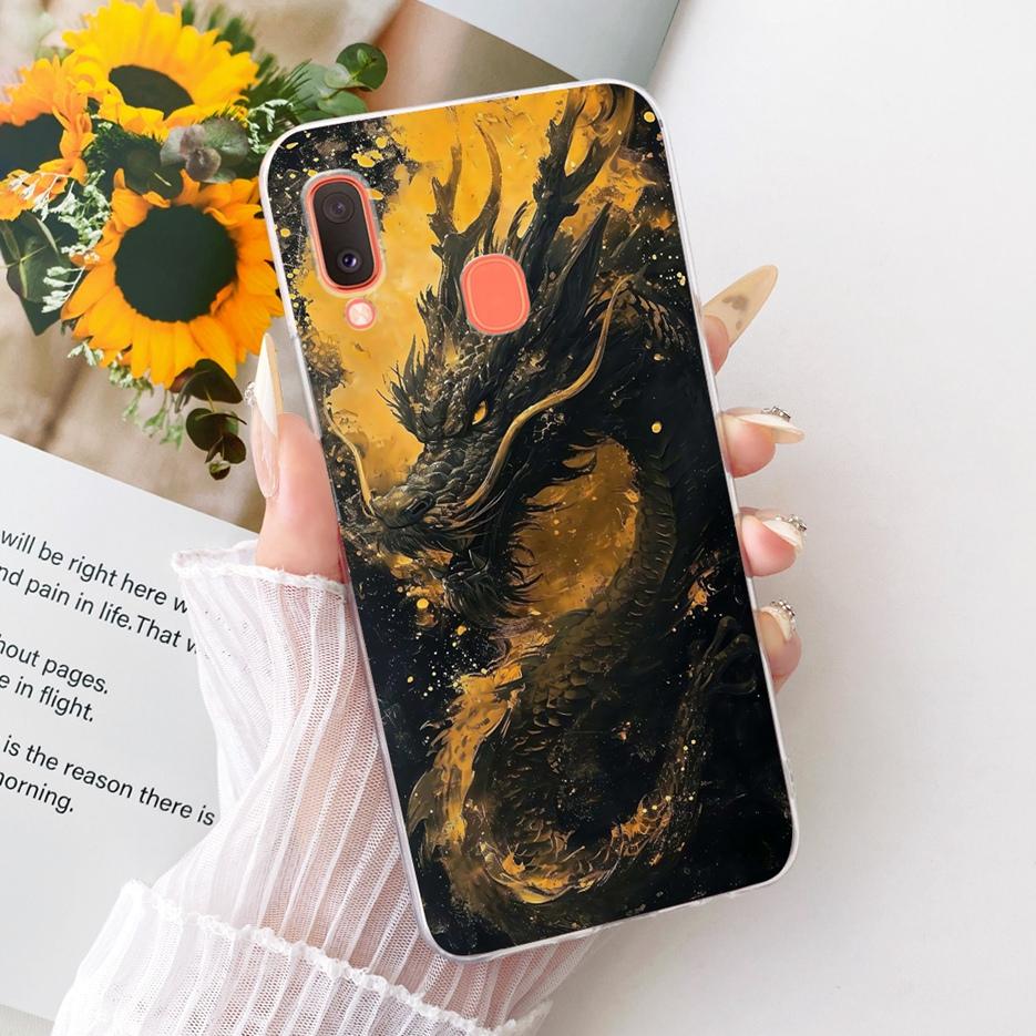 For Samsung Galaxy A20 A20e A20s Case Cute Lion Fashion Painted Cover Soft Silicone Case For Samsung A20 A 20 s Galaxy A20e Bags