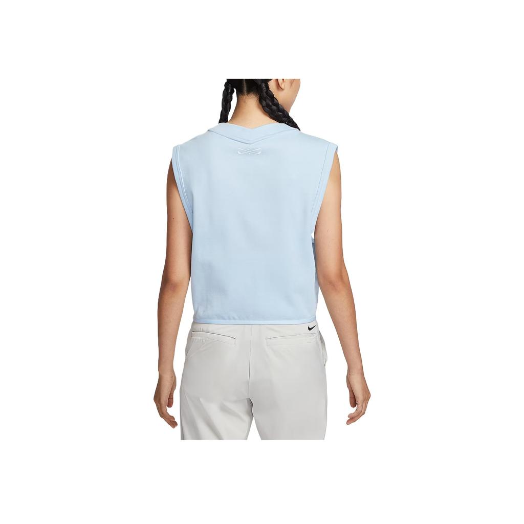 Nike V-Neck Skin-Friendly Golf Shirt Women Tops IH0940-441