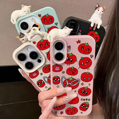3D Phone Case for iPhone 11 13 17 Pro Max 17 Air Case iPhone 13 15 16 Pro Max 12 14 Pro Max 14 15 Plus Cute 3D Kitten Cartoon Leather