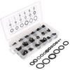 225 Pieces Rubber O Ring Assortment Kit Rubber O Ring Set Metric Rubber O Ring Washer Rubber R-Ring Sealing Gasket Washer