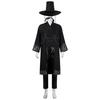 New KPOP Demon Hunters Saga Male Group Cos Demon Slayer Men's Halloween Silver Pattern Performance Costume