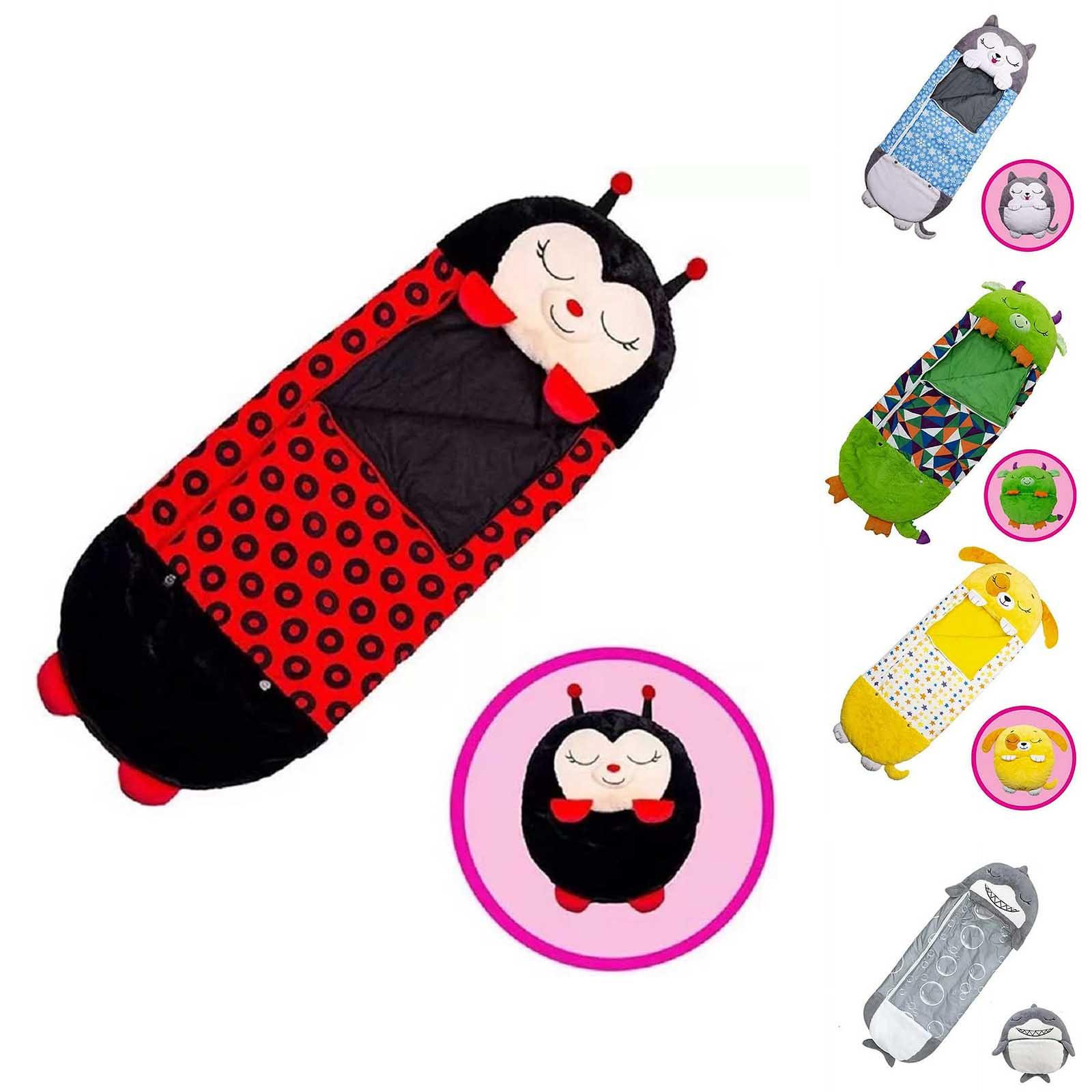 

Детская подушка и спальный мешок, складной спальный мешок 2 в 1, мягкий, удобный, теплый спальный мешок, подушка для детей One Size