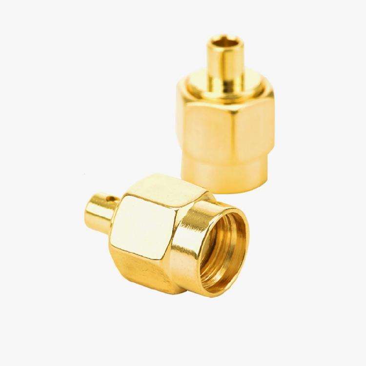 50Pcs Sma males RF Coaxial Termination Sma males Plugs Solder Mount Connectors for Semi-rigid RG402/RG141 Cable Connectors