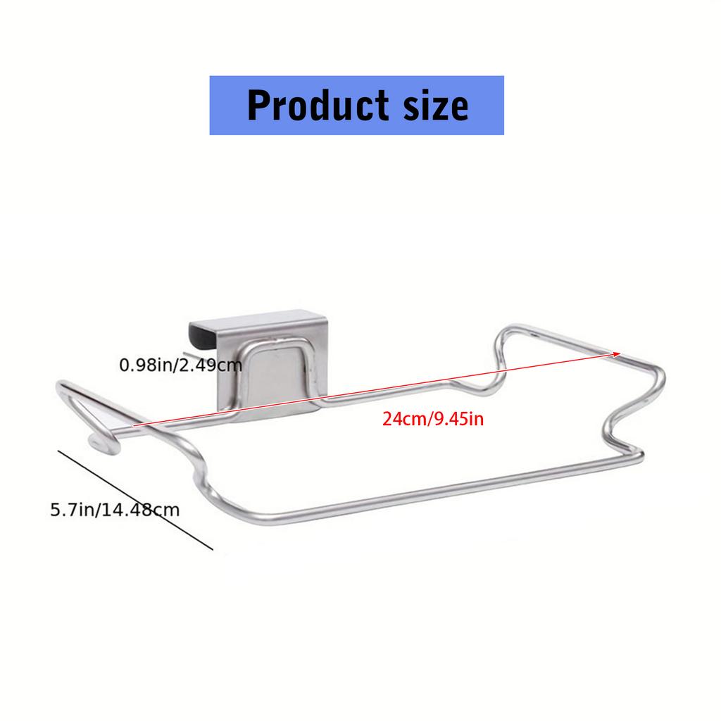 Space Efficient Kitchen Trash Bag Holder Sturdy Iron Garbage Bag Holder Kitchen Trash Bag Organizers for Household Use