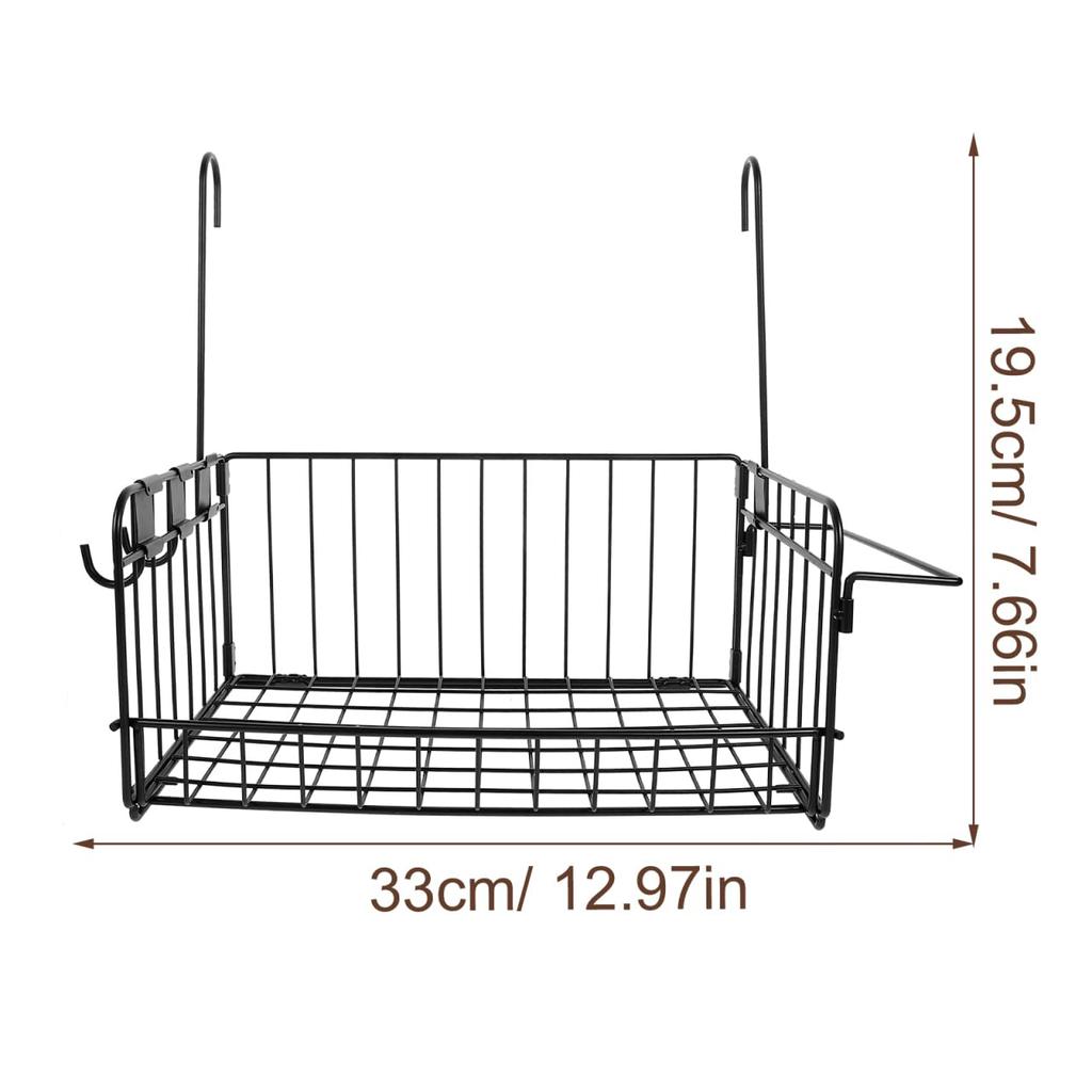 LEDMOMO Bathroom Hanging Basket, Wire Basket, Large Capacity, Steel, Rust-Resistant, for Bathroom, Kitchen, Washroom, Towels, Shampoo Bottles, Storage