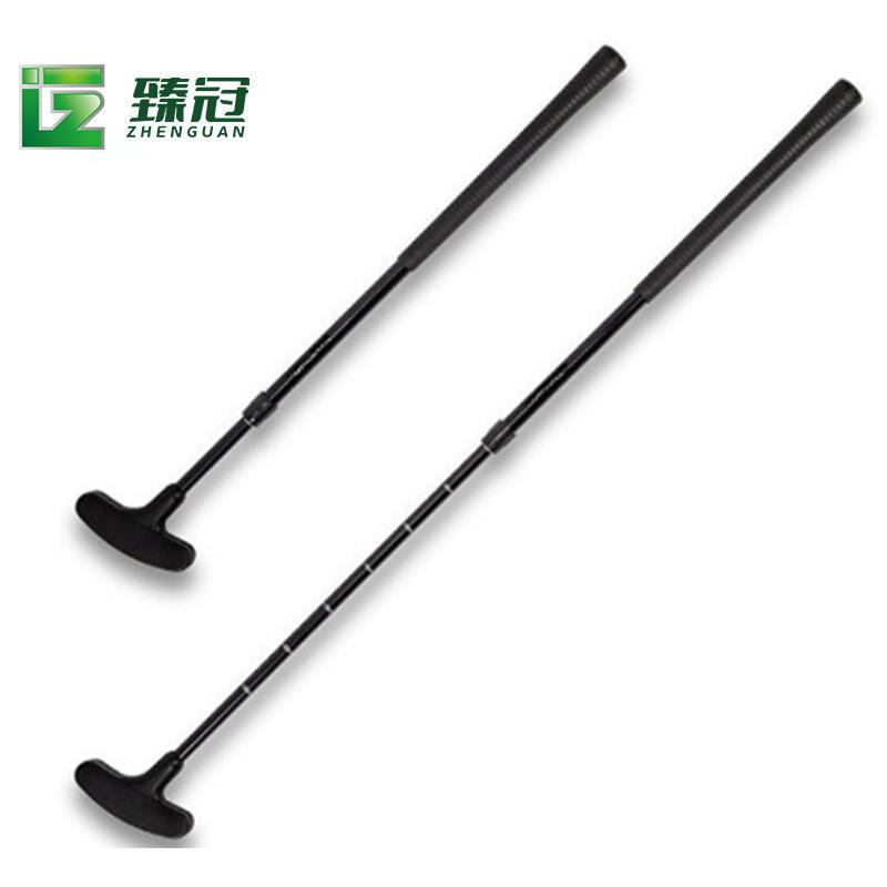 Golf Retractable Putter Adjustable Children Adult Double Sided Clubs Golf Practice Supplies чёрный