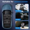 Keria Car Trash Can Bin With Lid - Mini Car Garbage Can Cup Holder-Small Leakproof Vehicle Trash Garbage Can Bin-Automotive Car Organizers And