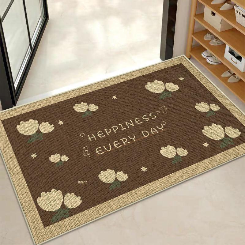 Waschbare Rutschfeste Fußmatten: Saugfähiges Gummi-Leinen für Badezimmer, Toilette, Küche