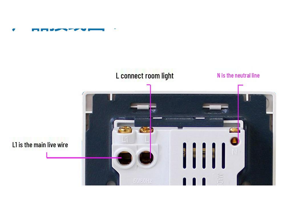 Type 86 Wall Single Pole Double Throw Switch with Dual USB Socket for Household