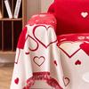 New Red Chenille Sofa Towel For Festival Soft Anti Cat Scratch Sofa Cover For Living Room Printed Couch Cushion For Four Seasons