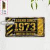 Tin Sign  Vintage Durable Metal Plaque Wall Decor Home Office Bar Man Cave Basement City Birth Year License Plate Wall Art