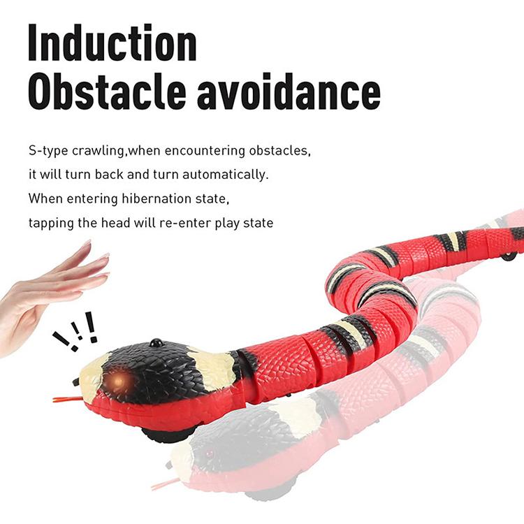 Smart Sensing Snake Interactive Cat Toys Automatic Cats Toys USB Charging Accessories Kitten Toys For Pet Dogs Game Play Toy