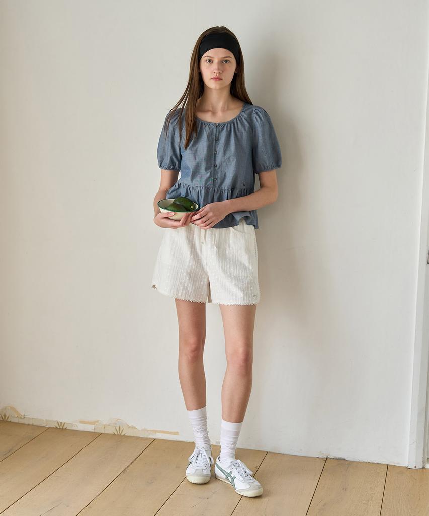 COVERNAT WOMAN Lace Shorts White