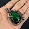 Green Flash Labradorite Pendant Gemstone Jewelry, 999 Copper Wire Wrapped Pendant, Handmade Jewelry Birthstone Pendant, Gift For Him