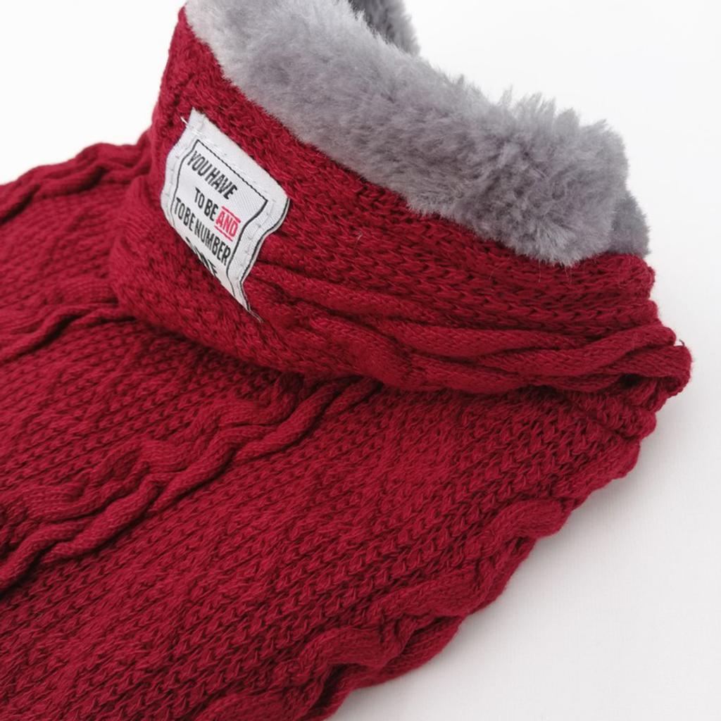 Pet Knit Clothes Dog Hoodie Sweater Pullover Cat Sweater Sweatshirts Soft Warm Winter Dogs Clothes for Small and Medium Pets