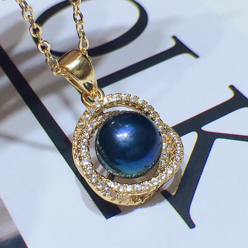 8-9mm Freshwater Pearl Pendant: Women's Simple & Versatile Korean-Style Jewelry for Winter - Perfect Holiday Gift