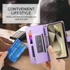 Crossbody Cards Solt Wallet Zipper Bag Leather Case For Samsung Galaxy S24 Ultra S23 Plus S22 A55 A35 A25 A15 A54 A24 Flip Cover