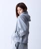 CRUSHST Slimline Crop Sweat Raglan Hoodie Gray