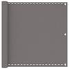 Balcony Privacy Screen Light Gray 75 X 300 Cm HDPE and Aluminum