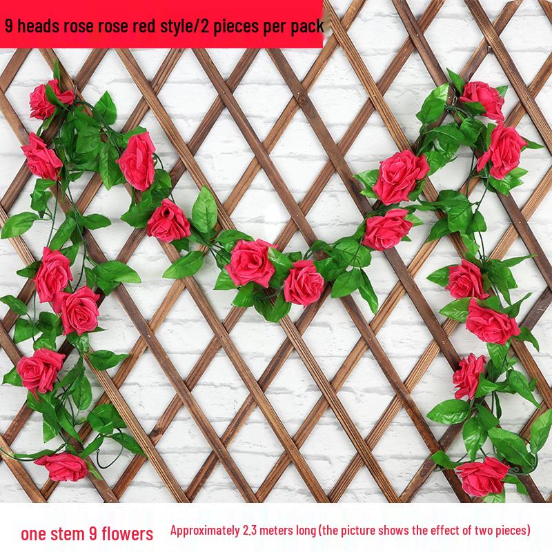 Artificial Rose Garland for Wall Hanging and Indoor Decor