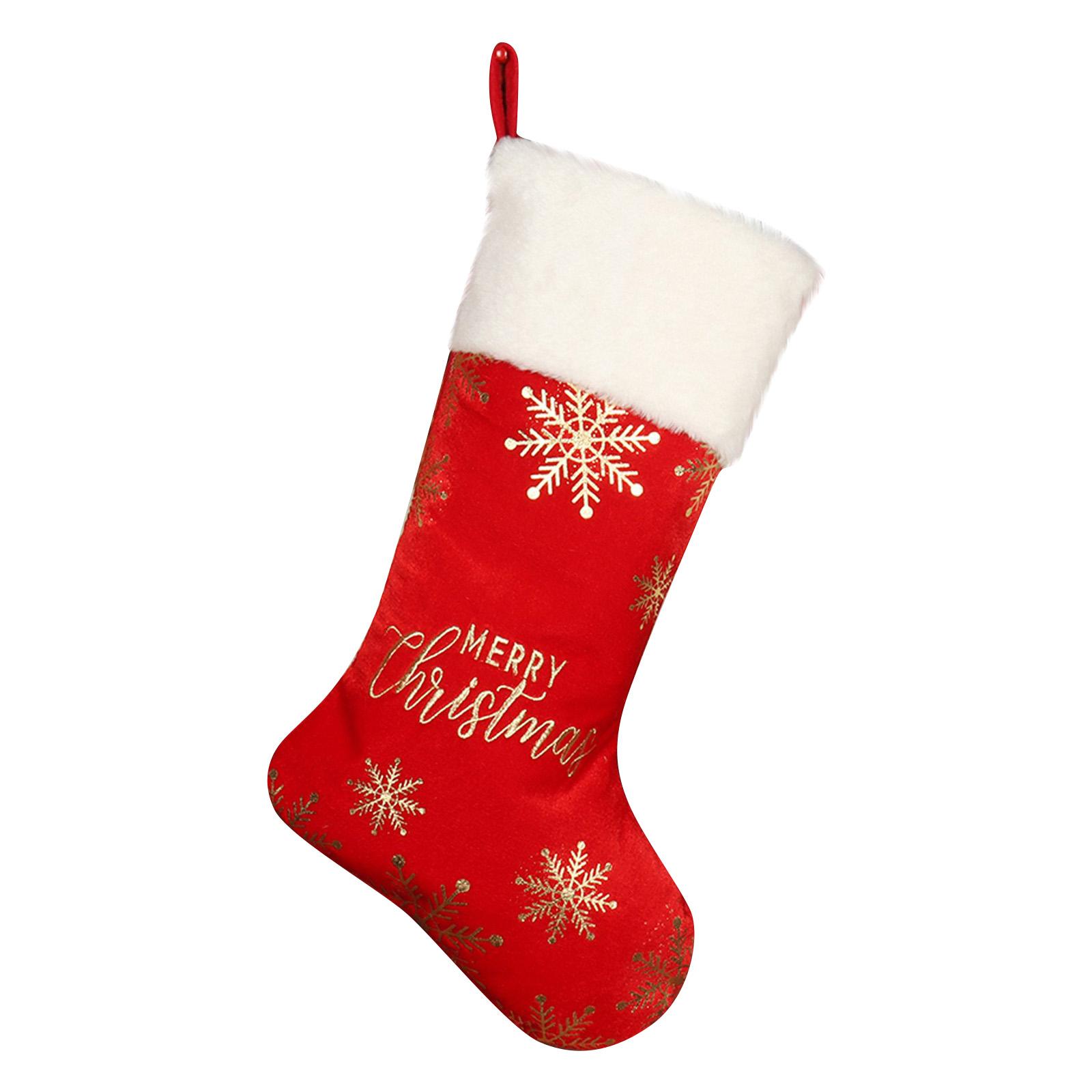 

Colorful Christmas Stockings, Large Colorful Christmas Stocking Candy Bags, Suitable For Home Décor And Holiday Party Decorations. One Size