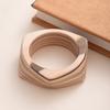 Texture Wooden Bracelet Wide Geometric Bangles New Wooden Bangles  Gifts