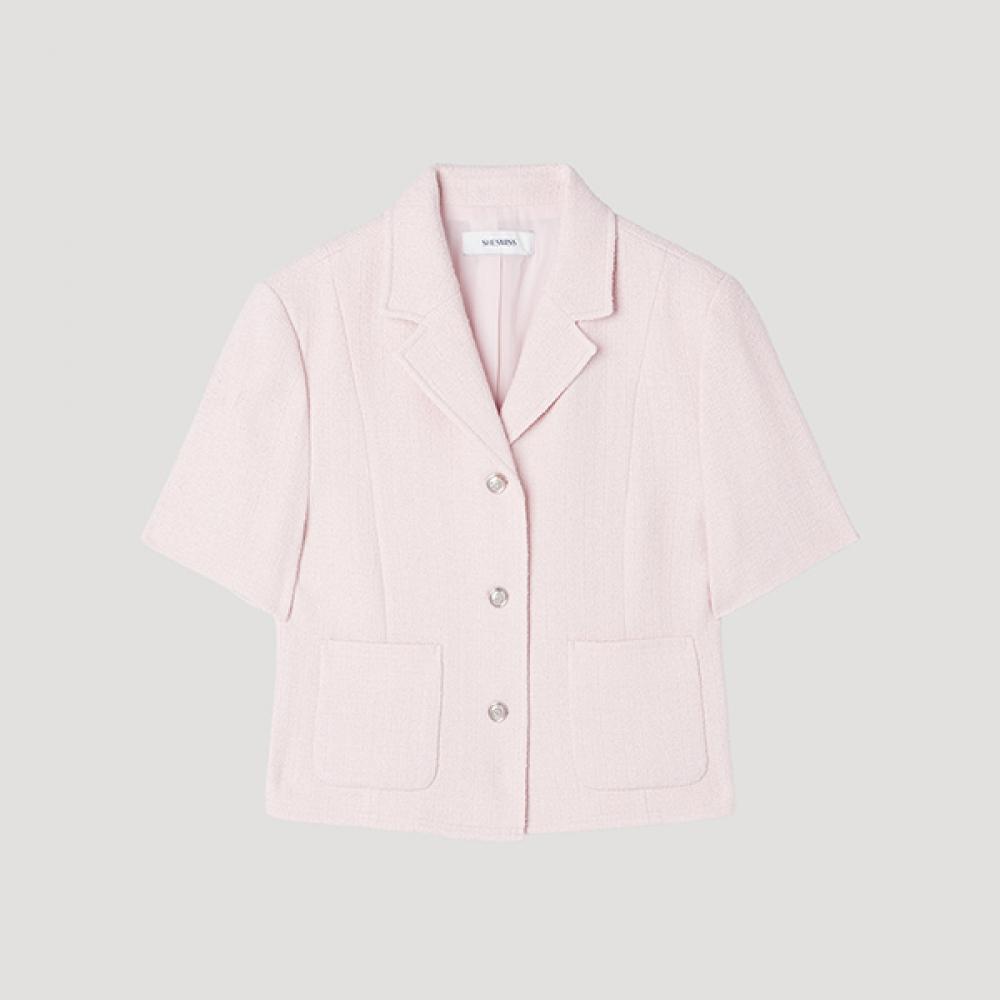 

[She S miSS] Куртка с короткими рукавами и зазубренным воротником Swwjkp22140 Lp light pink/55