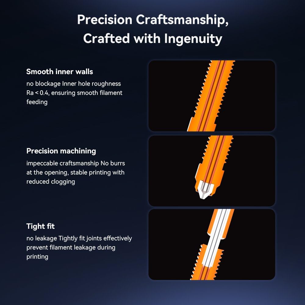 Creality K2 Plus Nozzle Kit,K2P Unicorn Quick-Swap High Flow Nozzles,Quick-Swap Nozzle For Creality K2/K2 Plus 3D Printer Nozzle