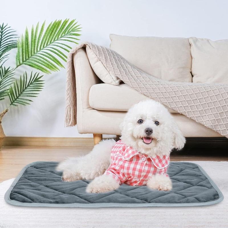 Self-Heating Pet Pad - Extra Warm Thermal Dog Cat Mat Washable Anti-Slip Kennel Crate Pad for Small Medium Pets