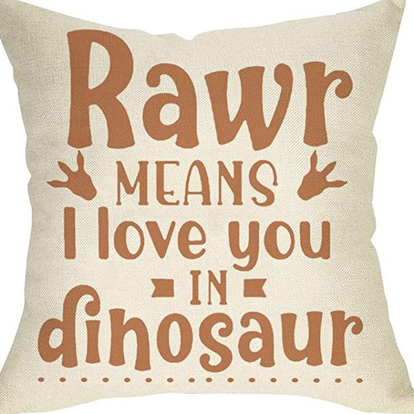 Nordic Cartoon Animal Pillow Cover Cute Printed Linen Pillow Home Ornament Sofa Car Premium Durable Quality Useful