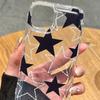 Silver Star Transparent Phone Case Compatible with iPhone 11/12 Shockproof iPhone 13/14/15/16 Premium X/XS