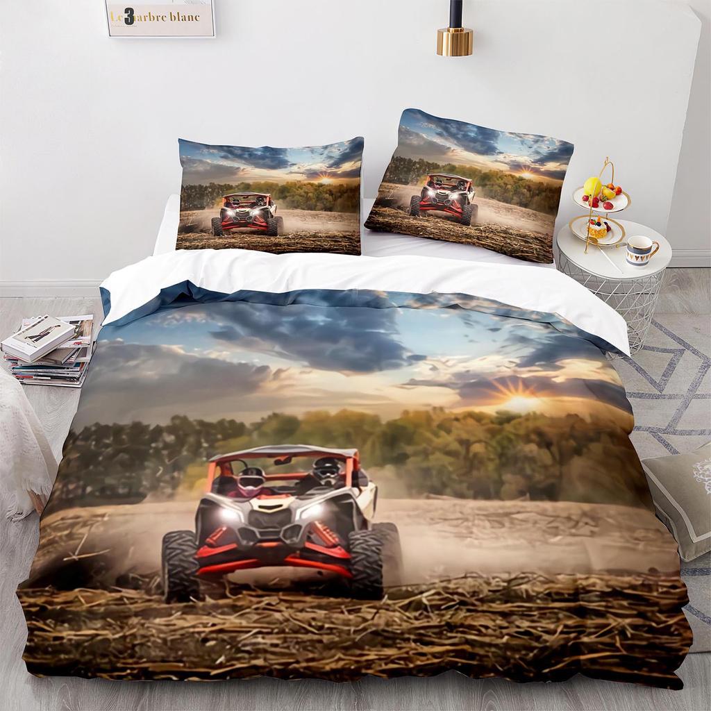 Digital Printing Three-Piece Off-Road Motorcycle Quilt Cover Size Quilt Cover 3D