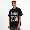 Class of 2025 Graduation Print Casual Short Sleeve T-Shirt Pure cotton T-shirt