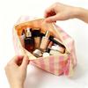 Glossy Striped Cosmetic Organizer Portable Fringed Travel Toiletry Bag Makeup Bag Pvc Waterproof Cosmetic Bag Makeup Brush Bag