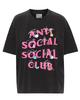 Camiseta BTS ANTISOCIAL SOCIAL CLUB Feminina Masculina Algodão Impressão em Lado Único Manga Curta Oversized Roupa Feminina